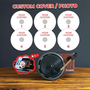 CUSTOM Record Player Air Freshener, PERSONALIZED Car Air Freshener, Custom Air Freshener, Personalized Gifts, Christmas Gift