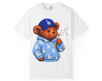 Los Angeles Baseball Inspired Shirt, Retro LA Baseball Graphic Tee, Blue Game Day T-Shirt