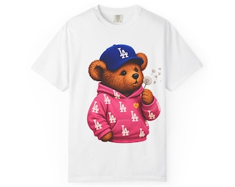 Los Angeles Baseball Inspired Shirt, Retro LA Baseball Graphic Tee, Blue Game Day T-Shirt
