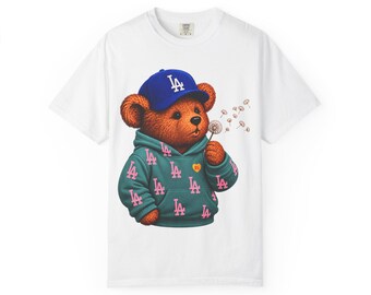 Los Angeles Baseball Inspired Shirt, Retro LA Baseball Graphic Tee, Blue Game Day T-Shirt