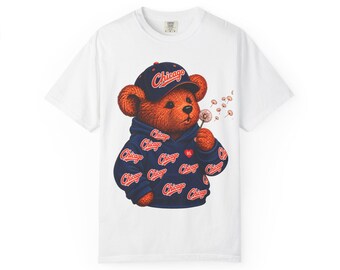 Chicago Bears T-Shirt | Bear in Chicago cap and jacket, Chicago Cub T shirt