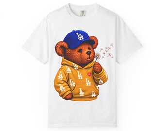 Los Angeles Baseball Inspired Shirt, Retro LA Baseball Graphic Tee, Blue Game Day T-Shirt