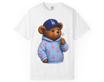 Los Angeles Baseball Inspired Shirt, Retro LA Baseball Graphic Tee, Blue Game Day T-Shirt