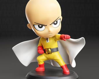 One Punch Man - Chibi Saitama 3D STL File | High-Quality Digital Model for 3D Printing