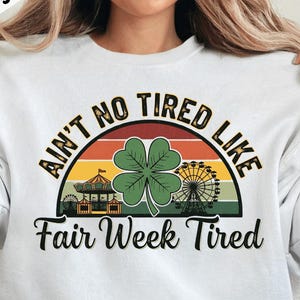 Funny Fair Week Tired Mom Design: 4H Livestock Show PNG SVG (Digital Download)