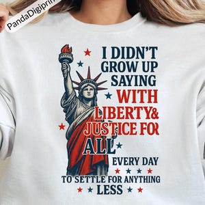 Liberty and Justice for All Shirt Design: Patriotic Social Justice (PNG, SVG Digital Files)