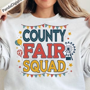 County Fair Squad svg png Country Karneval Festival Digital Design Rodeo Fair Abenteuer Landleben Spaß Karneval Fahrten Sublimation Clipart