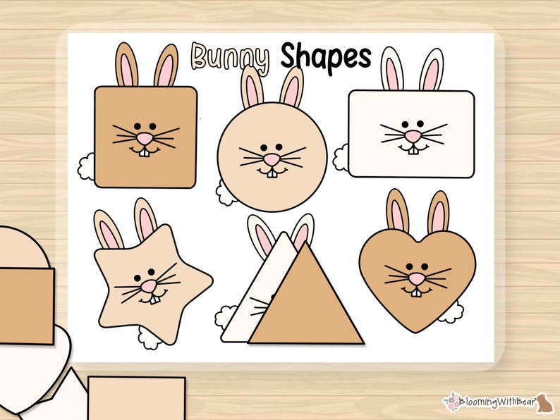 Easter Shapes | Spring | Bunny 2D Shapes | Learning Shapes | Matching ...