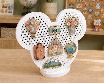 Mouse Pin Display Board | Wall + Tabletop | Mini Mouse Grid | Enamel Pin Holder | Pin Collector Gift