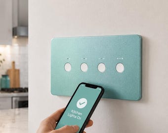 Piastra a muro NFC per domotica, attivazione tramite tocco, automazione, scorciatoie iPhone e Alexa/Assistente domestico