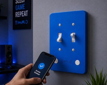Copertura per interruttore della luce NFC / Attivazione tramite tocco per la casa intelligente / Scorciatoie per iPhone e Alexa / Assistente domestico