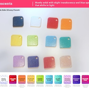 PLA Filament Color Swatches | 3D Printer Sample Pack | Custom Color Chips image 13
