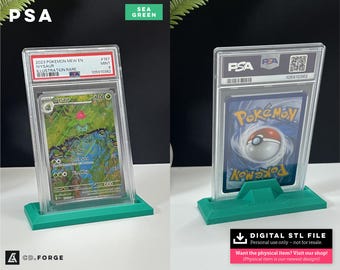 graded card stand 3d print Amazon.com: EnderToys Graded Card Display Stand (2 Pack) (2 Tier) (Black) main image 1