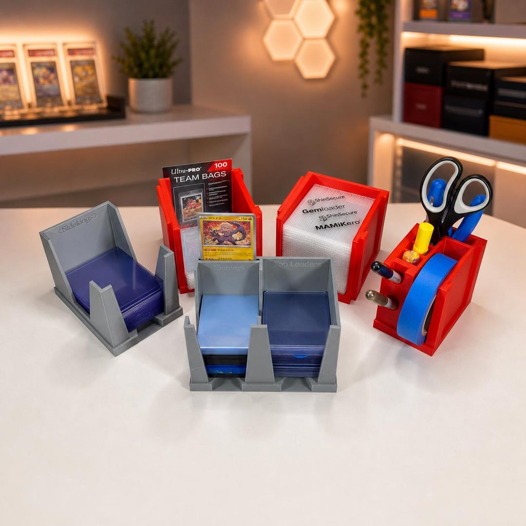 Modular TCG Organizer System | Sleeve & Top Loader Holder | Grading ...