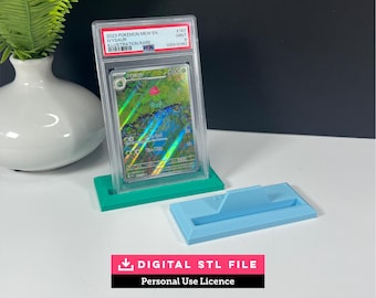Soporte para tarjetas coleccionables STL (Licencia de uso personal) / Soporte para etiquetas PSA CGC BGS / Exhibidor de tarjetas calificadas / Descarga digital
