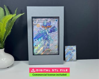 Marco para tarjetas Jumbo STL (Licencia de uso comercial) / Exhibidor de pared de carga superior de 6x9 pulgadas / Descarga digital