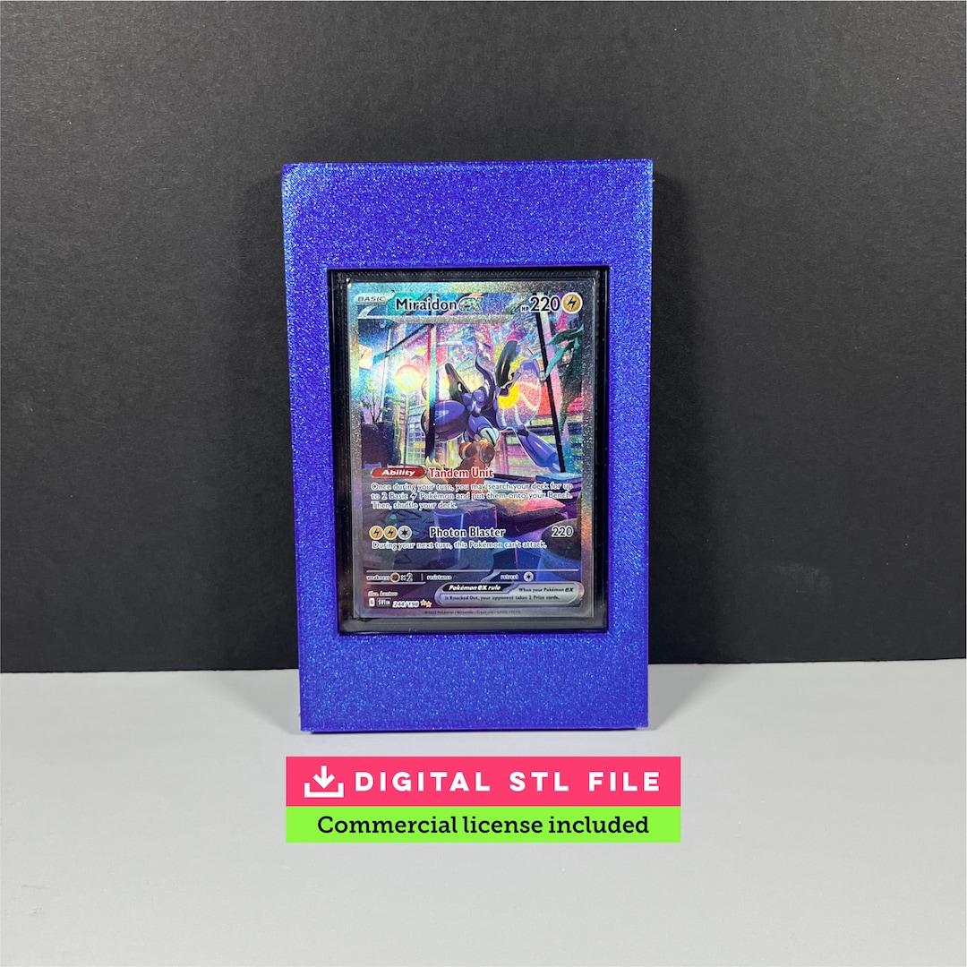 Top Loader Card Display STL | Wall Mount Frame | 3D Print File ...