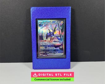 Marco para tarjetas de carga superior STL (Licencia de uso comercial) / Soporte de pared para tarjetas / Descarga digital