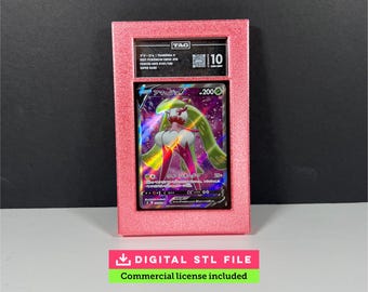 Marco para tarjetas TAG (archivo STL, licencia de uso comercial) / Soporte de pared para exhibición / Descarga digital