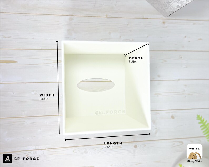 Porta fazzoletti a forma di cubo geometrico / Decorazione moderna e minimalista / Porta fazzoletti immagine 11