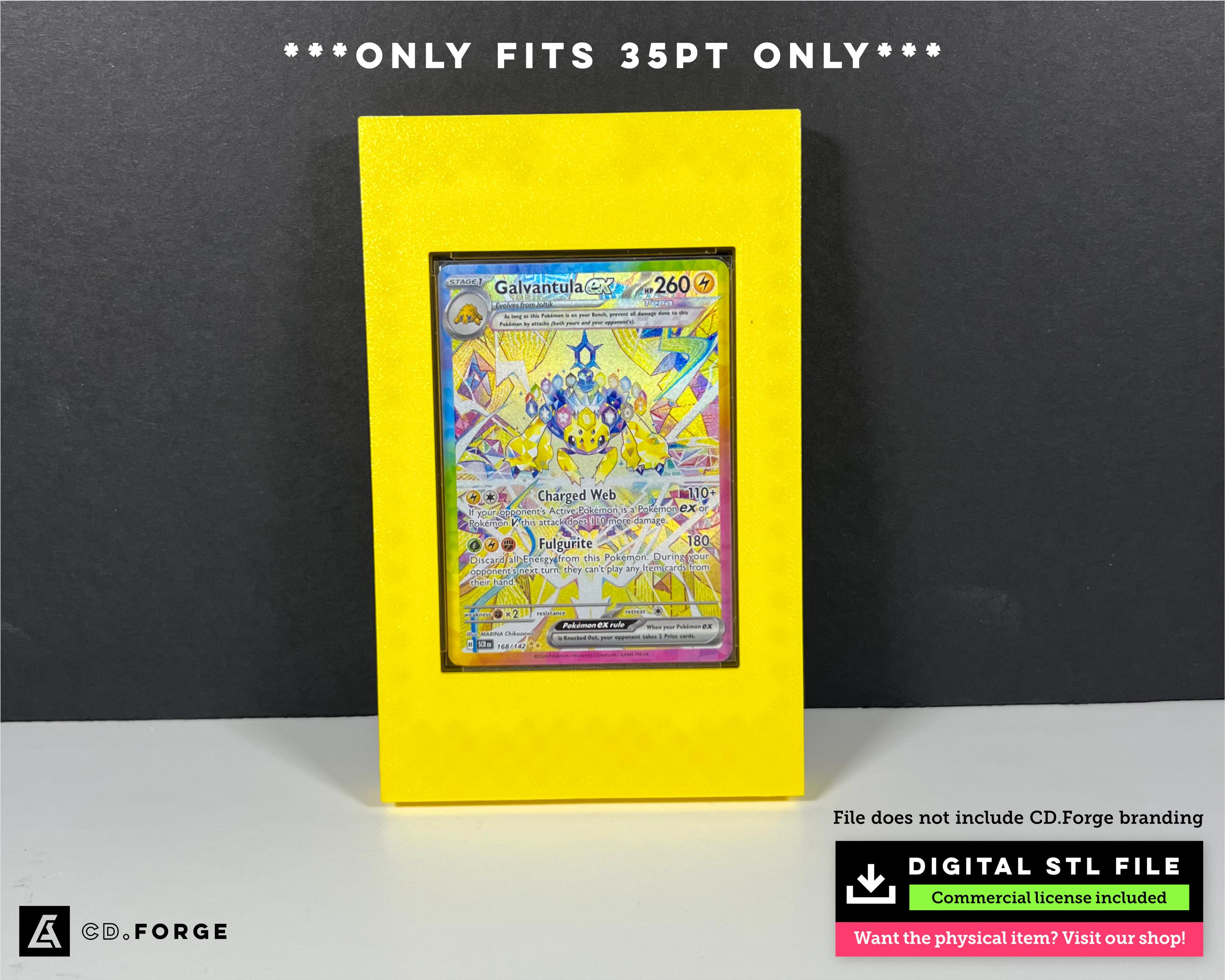35pt Magnetic Card Frame STL (commercial Use License) | One Touch