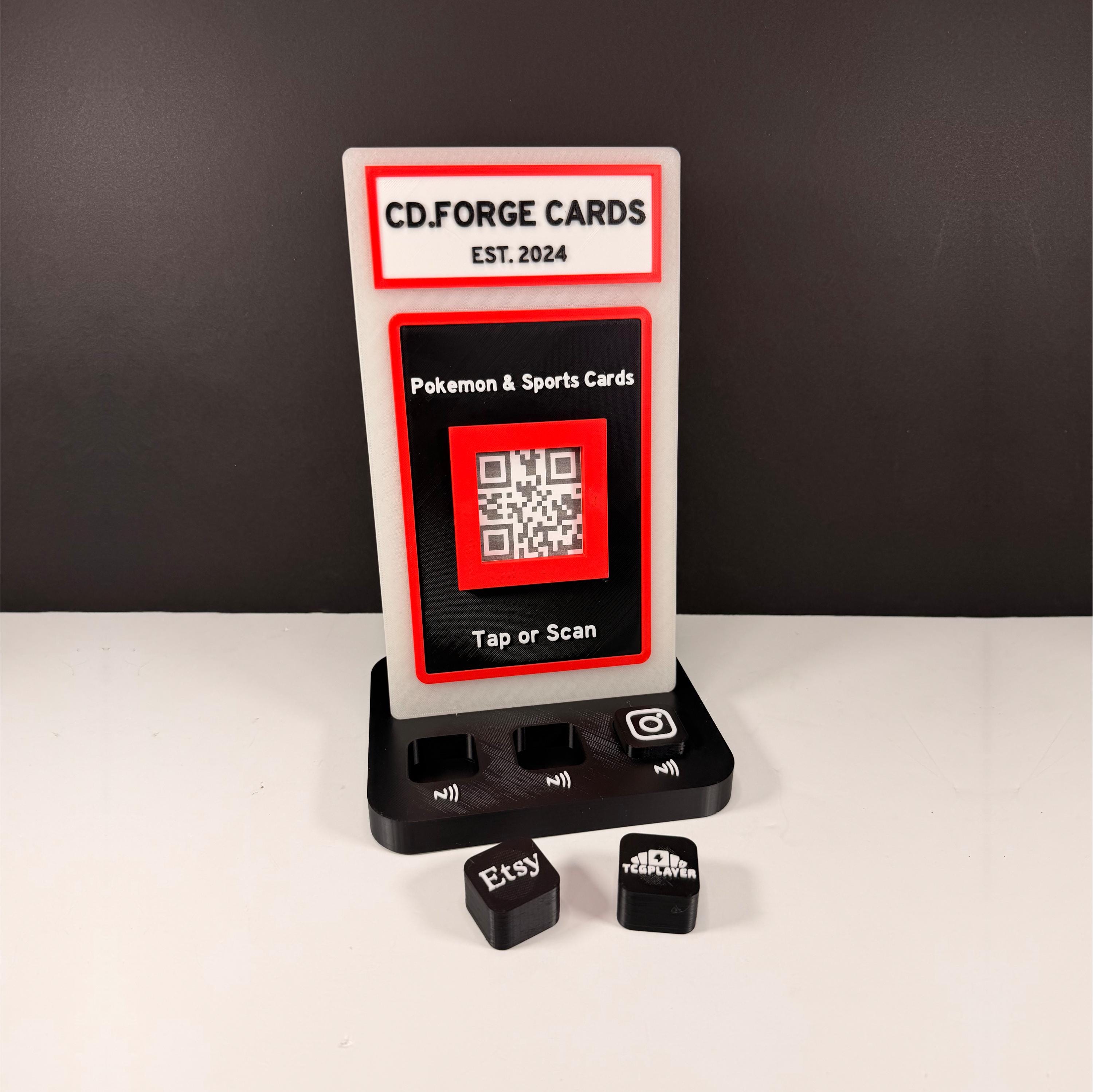 pokemon card vendor display case Trading Card Display Case Stand for Sports Pokemon Vendors main image 0
