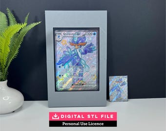 Jumbo Card Frame STL (Personal Use License) | 6x9 Top Loader Wall Display | Digital Download