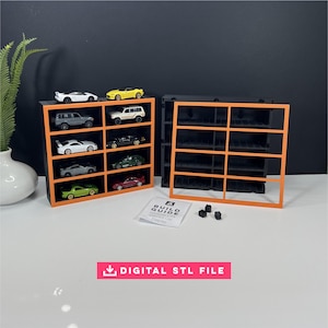 3D Printing Modular Car Display: Hot Wheels, Matchbox [STL File]