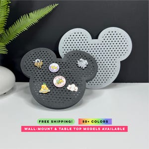Mouse Pin Display Board - Enamel Pin Holder, Wall or Tabletop Decor, 50+ Colors