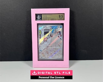 BGS Graded Card Frame STL (Personal Use License) | Slab Wall Display Mount | Digital Download
