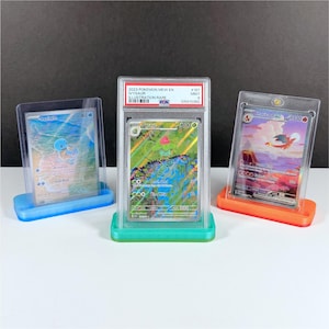 Custom Trading Card Stand | Psa Cgc Bgs Tag Slab Display | Top Loader & Magnetic Card Holder Stand