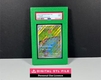 PSA Graded Card Frame STL (Personal Use License) | Slab Wall Display Mount | Digital Download