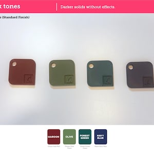 PLA Filament Color Swatches | 3D Printer Sample Pack | Custom Color Chips image 8
