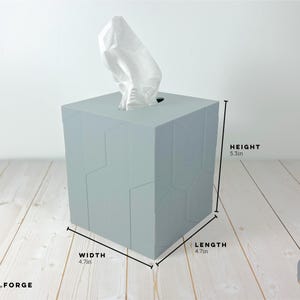 Porta fazzoletti a forma di cubo geometrico / Decorazione moderna e minimalista / Porta fazzoletti immagine 10
