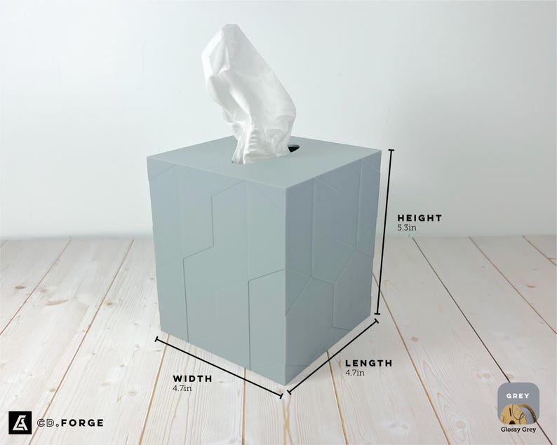 Porta fazzoletti a forma di cubo geometrico / Decorazione moderna e minimalista / Porta fazzoletti immagine 10