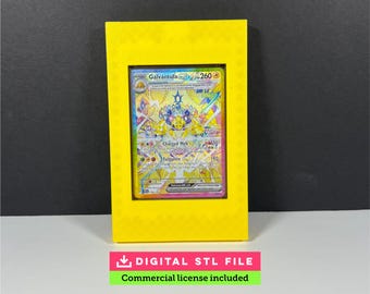 Marco magnético para tarjetas de 35 pt (archivo STL con licencia de uso comercial) / Exhibidor de pared de un solo toque / Descarga digital