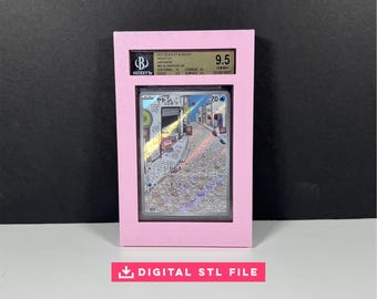 PSA Graded Card Display STL Digital Download Wall Mount Slab Holder 3D Print  File - Etsy