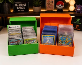 TCG Storage Box | Top Loader & Bulk Card Organizer | Grading Prep Ready | Card Deck Storage