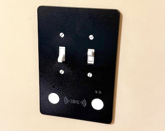 Cubierta para interruptor de luz NFC / Panel de automatización de toques para hogares inteligentes / Accesos directos de iPhone, rutinas de Alexa e interruptor NFC de Home Assistant