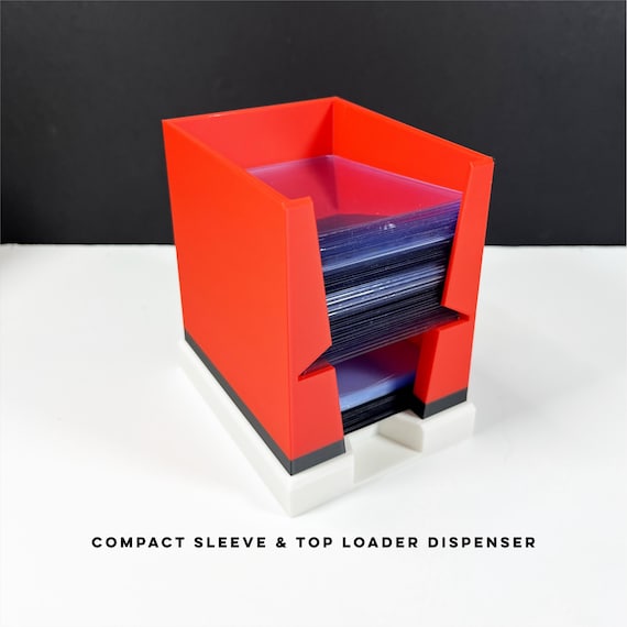 Mini TCG Card Supply Organizer | Top Loader & Sleeve Dispenser - Etsy