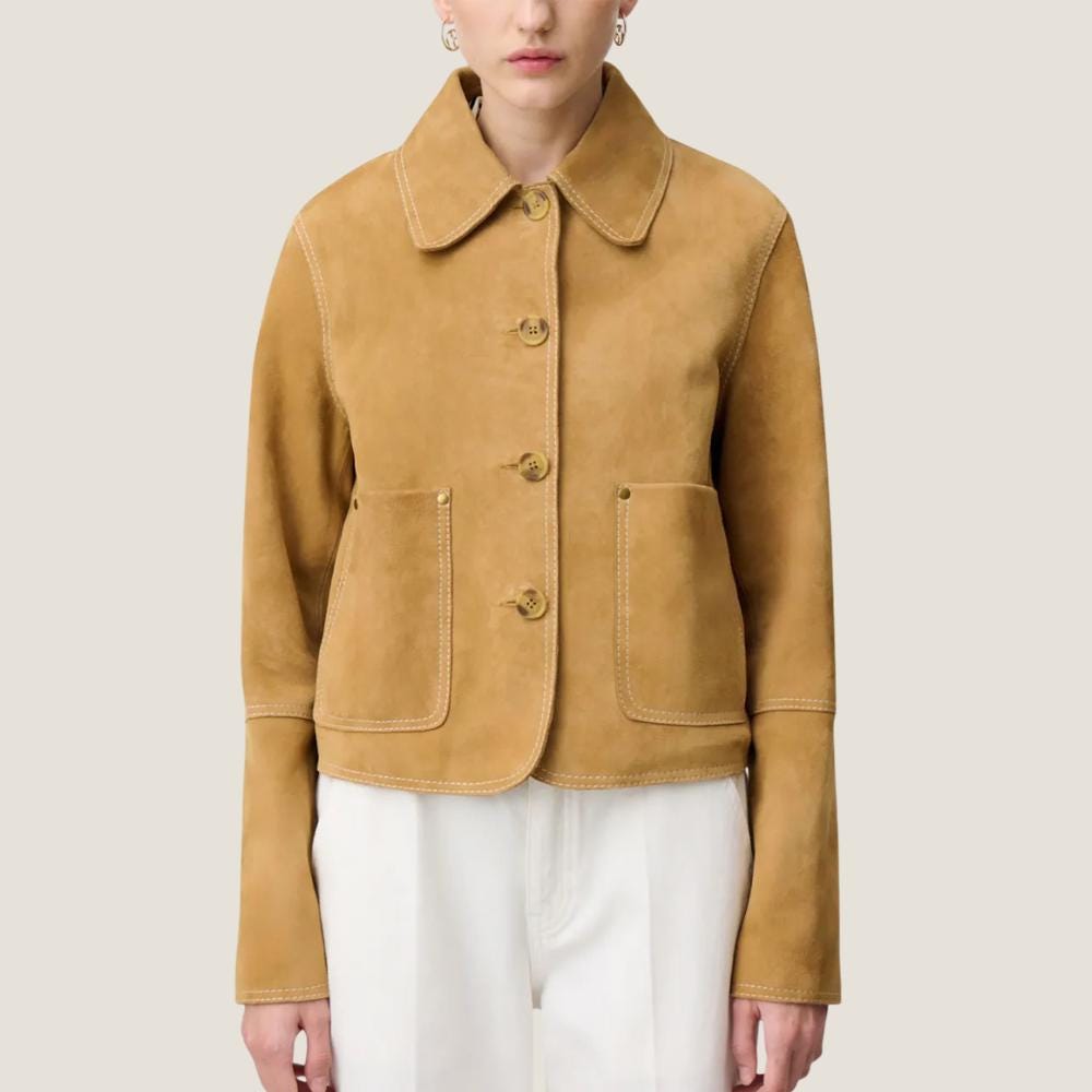 最終 S.F.C SUEDE CRAFT JACKET Camel 試着のみ Stripes For Creative - S.F.C 24FW エスエフシーSFC SUEDE