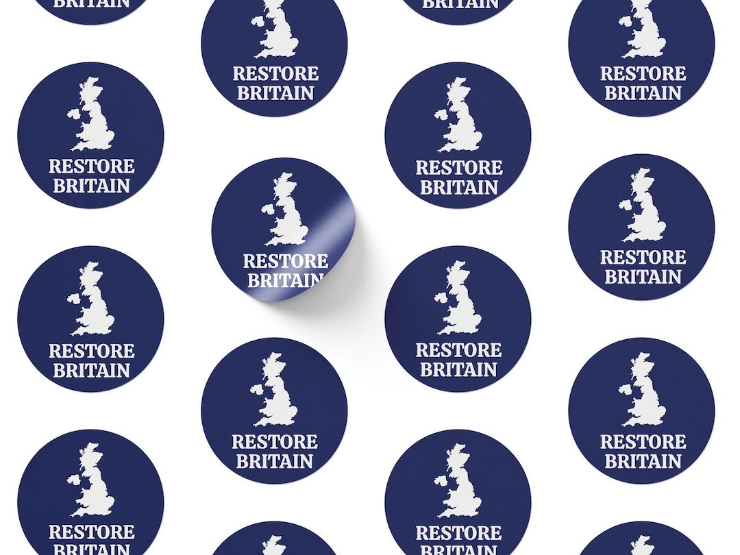 Restore Britain Stickers | Pro UK Support | 10–1000 Pack | Free ...