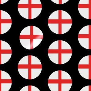 St. George’s Cross Stickers – English Flag Decals for Proud Patriots & Conservatives