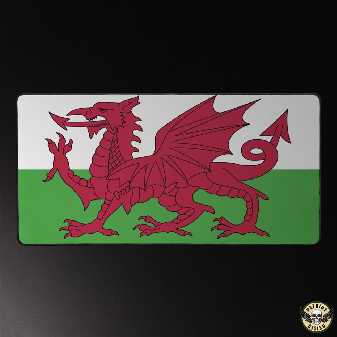 Welsh Mat Welsh Flag Mouse Pad Desk Mat | Wales Flag Mouse Mat | Welsh Desk Mat ...