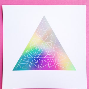 Pink Floyd foil art print | Shine On You Crazy Diamond | square prints ready to be framed