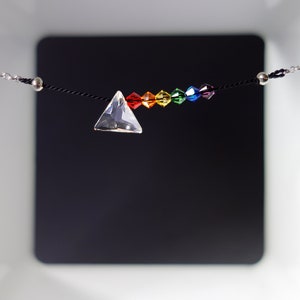 Prism necklace | Dark Side of the Moon | Pink Floyd necklace | Pink Floyd gift for her