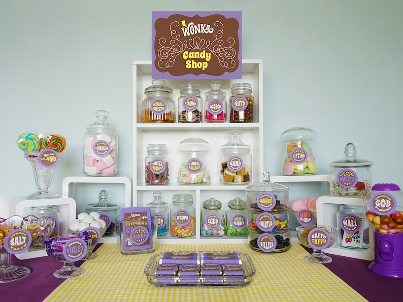 Wonka deluxe party kit Willy Wonka birthday party decorations Etsy
