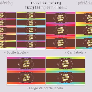 Wonka Fizzy Lifting Drink Labels Diy Printable Soda Bottle Labels Soda ...