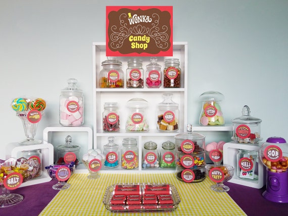 Wonka Deluxe Party Kit Willy Wonka Printable Party Kit Diy Etsy