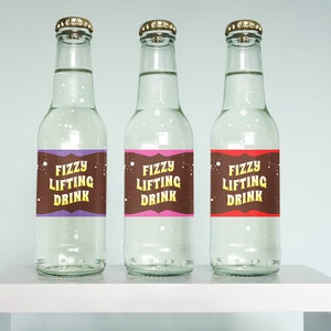 Wonka Fizzy Lifting Drink Labels Diy Printable Soda Bottle Labels Soda ...